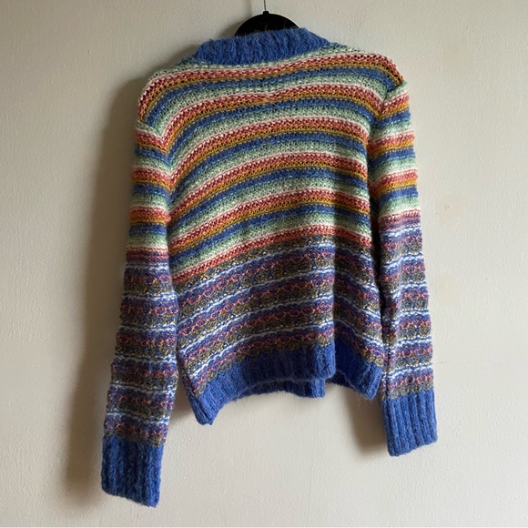 Leandra Medine x Mango wool blend colourful striped sweater - Picture 9 of 11